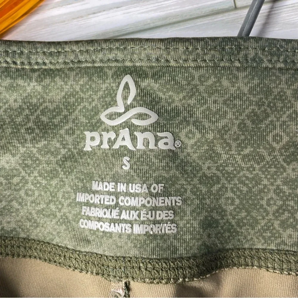 PrAna Olive Green‎ Geometric Roxanne Athletic Leggings size small